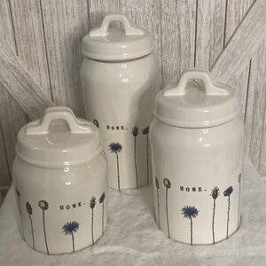 Rae Dunn Home Stem Line Canisters